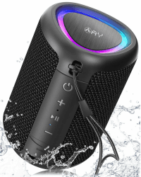 AY Tragbarer Bluetooth Lautsprecher mit Licht - Musikbox mit Kristallklarem Klang 🎵🔊