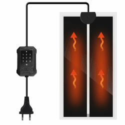 🦎🔥 Nobleza Terrarium Heizmatte mit 10-Stufen-Temperaturregelung, 7W Reptilien Heizmatte