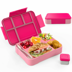 🍱 SWVIODMT Brotdose Kinder mit Fächern - 1300ml Lunchbox Kinder 🍴