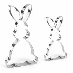 🐰 Ausstechform Osterhase Groß, 2 Stück Ausstechformen Ostern 🥚🐇