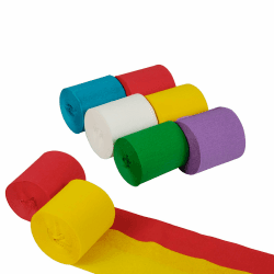 🎉 Super Deal! 6 Krepp-Bänder 10 m x 5 cm 🌈