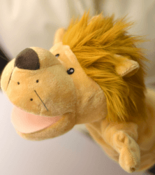Tierhandpuppen für Kinder - Wolf, Tiger, Löwe, AFFE 🐺🐯🦁🐵