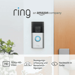 🔔📹 Zertifiziert und generalüberholt Ring Akku Videotürklingel Plus (Battery Doorbell Plus) | Kabellose Video-Türsprechanlage mit Kamera!