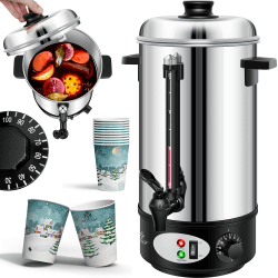 🔥 KESSER® Glühweinkessel 8L Edelstahl Inkl. 10x Becher 🔥