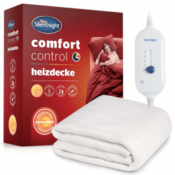 Silentnight Comfort Control Wärmeunterbett 150x80cm 🛌 | Heizdecke Bett mit 3 Heizstufen