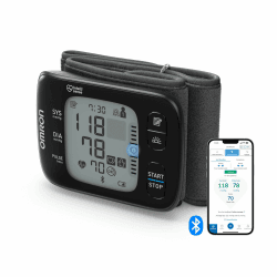 🩺 OMRON RS7 Intelli IT Handgelenk-Blutdruckmessgerät - Testsieger Stiftung Warentest 09/2020 🏆