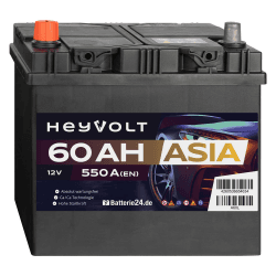 HeyVolt Asia Autobatterie 12V 60Ah 550A/EN Starterbatterie ⚡️🚗
