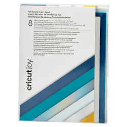 Cricut Joy Foil Transfer - Einsatzkarten | Blaue Lagune | 11,4 cm x 15,9 cm | 8-Pack