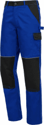 🔧👖 Handyman Herren-Arbeitshose lang 🛠️ - mit Knietaschen & Stretch-Bund - leicht & atmungsaktiv 50 Blau