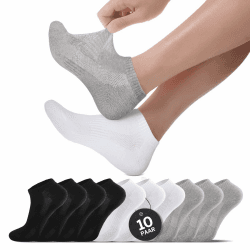 🧦🏃‍♂️ 10 Paar Sportsocken Herren Damen - Atmungsaktive Sneakersocken 🧦🏃‍♀️