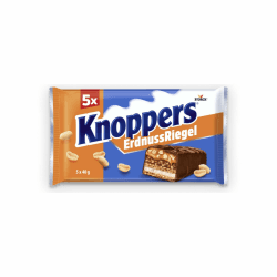 Angebot: Knoppers ErdnussRiegel - 1 x 200g (5 Riegel) 🍫🥜🍬🇩🇪