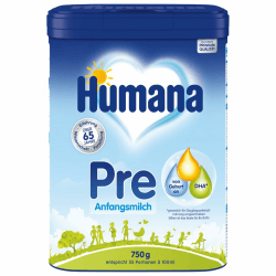 👶🍼 Humana Anfangsmilch Pre, von Geburt an, Milchpulver für Säuglingsmilch