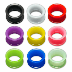 🌟 Fly Style 1 Paar Flesh-Tunnel aus Silikon - Extra weich und flexibel 🌟
