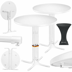 🎉 KESSER® Gastro Stehtisch klappbar Bistrotisch 2er Set | Party-Tisch Ø 80cm 🎉