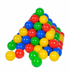 🔵 KNORRTOYS.COM 56789, 100 Bälle bunt 🔴💛💚