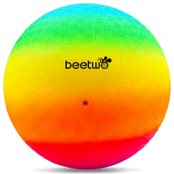 Bouncy Kickball - PVC Kinder Spielball - Mehrfarbig Regenbogen Ball Kinder