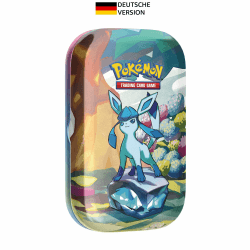 Pokémon-Sammelkartenspiel: Mini-Tin-Box Karmesin & Purpur 🌟 Prismatische Entwicklungen 🌈 Glaziola (2 Boosterpacks & 1 Münze)