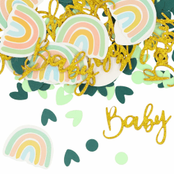 Babyparty Deko 60 Stück Glitzernde Regenbogen Deko Mädchen Geburtstagsparty Grün 🌈👶