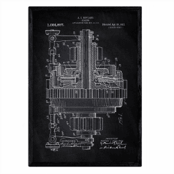 🎨 Nacnic Poster Gang Patent - Altes Design-Patent A3-Format 🖼️