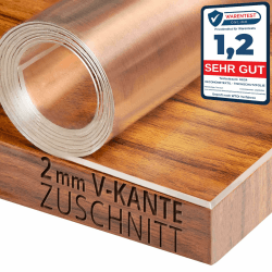 Transparente Folie 2mm abgeschrägte V Kante, glasklar und Hochglanz Schutzfolie Tischschutz Tischdecke