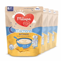 Milupa Milchbrei Butterkeks - Babybrei ohne Palmöl - Frei von Konservierungs- und Farbstoffen
