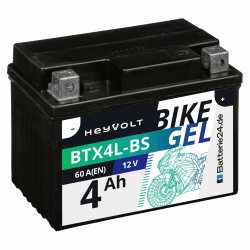 🏍️ HeyVolt GEL Motorradbatterie 12V 4Ah 🏍️