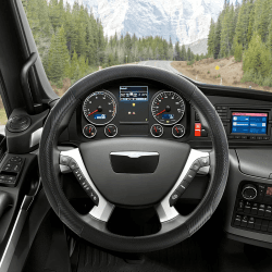 🌟 ZATOOTO LKW Lenkradbezug 44-46 cm, Anti-Rutsch Carbonfaser Lenkradhülle für LKW 🚛