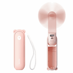 JISULIFE Mini Handventilator 3-in-1 | USB Wiederaufladbarer Ventilator 🌀🔦🔋