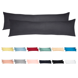Livessa Seitenschläferkissen Bezug 40 x 145 (2er Set) - %100 Baumwolle Jersey Stoff 😴🛌