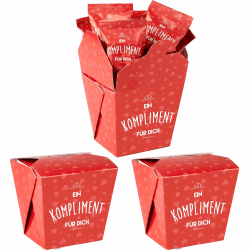 Glückskekse: Ein Kompliment für Dich! 3 x 9er-Packung - Vegan & Made in Germany 🌈🎁