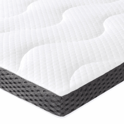 🛌🌟 Amazon Basics Matratzen Topper 140 x 200 cm, 7 cm Höhe Gel-Schaum Matratzenauflage, weiß 🌟🛌
