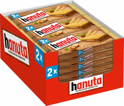 Angebot: Hanuta 18x44g 🍫🌰 - Haselnuss-Schnitten mit knusprigen Waffeln