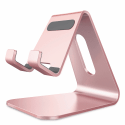 📱 Handy-Ständer, Wiege, Halterung - Aluminium-Desktop-Ständer - Roségold