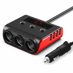 Auto Ladegerät Adapter mit 3 Fach KFZ Zigarettenanzünder Verteiler 🚗🔌