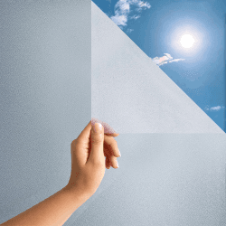 🪟📚 MARAPON ® Statische Fensterfolie selbsthaftend Blickdicht [30x200 cm]