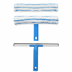 🪟✨ Mitclear Fensterreiniger Set: Silikon-Fensterabzieher + Mikrofaser-Fensterwischer