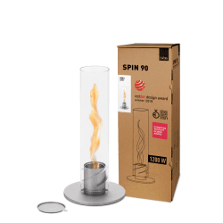 🔥 HÖFATS SPIN 90 Grau - Tischkamin für Indoor und Outdoor 🔥
