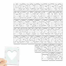 🌟 Tolles Angebot! WWYSSZ 42 Stück Schablone Buchstaben 7.6cm 3inch