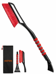 🚗 AstroAI Eiskratzer Auto mit Besen Schneebesen Abnehmbarer 68CM Lang 🚗
