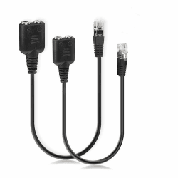 🎧 2pcs PC Headset Telefon Adapterkabel - RJ9 Stecker auf 2 x 3,5mm Klinke