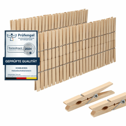 Angebot: 100 x Wäscheklammern Holz groß 🌿🔨