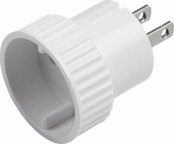 🌍🔌 Meister Reiseadapter Typ A - Für USA, Kanada, Thailand & Dominikanische Republik - IP20 Innenbereich - weiß