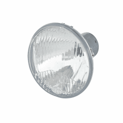 🚗 HELLA Halogen Scheinwerfereinsatz - Rund - Glasklar - 24V / 12V - Schwarz, Chrom