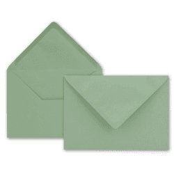 Angebot: 50x Brief-Umschläge in Eukalyptus-Grün 💌🌿