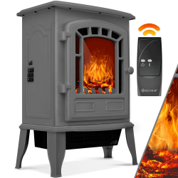 🔥 KESSER® Elektrokamin mit Heizlüfter & Fernbedienung 2000W 🔥