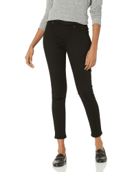 👖 Amazon Essentials Damen Pull-On Stretch-Jeggings mit mittelhohem Bund (in Übergrößen erhältlich) 44 Kurz Schwarz