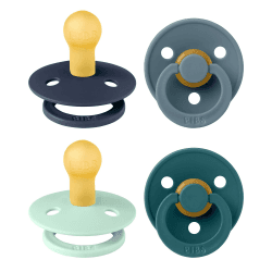 👶🍼 BIBS Colour Schnuller 4er-Pack, BPA-frei, Kirschform Nippel