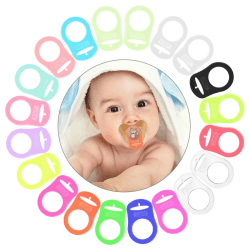 Vicloon Silikonring für Schnullerkette, 20 Stück Baby Silikonring Schnullerhalter
