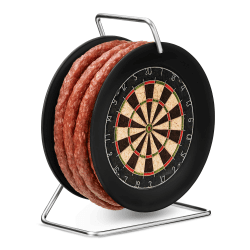 🎯🌭 WURSTBARON® Wurst Kabeltrommel im Dartboard Design - Genießer und Dartfans