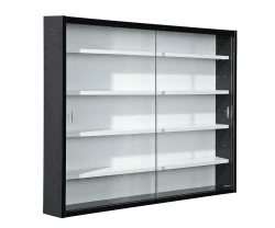 Inter Link Sammlervitrine Hängevitrine Glasvitrine - Schwarz/Weiß (80x60x9.5 cm) Collecty Schwarz 🏆🔥